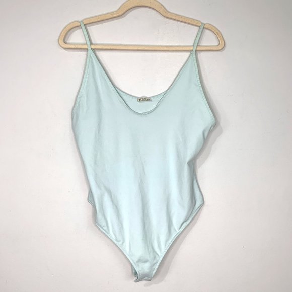 INTIMATELY FREE PEOPLE Baby Blue Bodysuit Sz SP - Picture 2 of 13